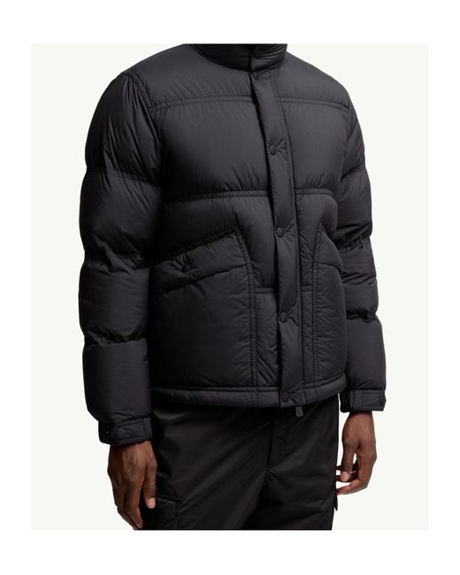 Moncler Blue Grenoble Sernur Button-Up Puffer Jacket for men