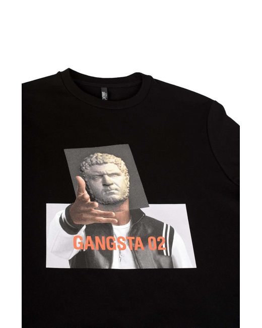 Neil Barrett Black Graphic Printed Crewneck Sweatshirt for men