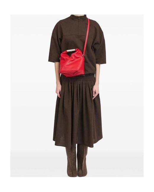 MM6 by Maison Margiela Red Japanese Small Shoulder Bag