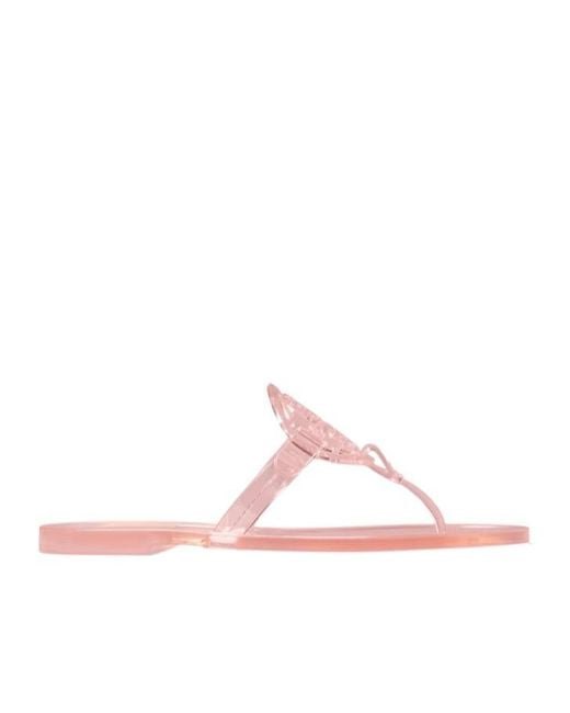 Tory Burch Pink Miller Jelly Sandals