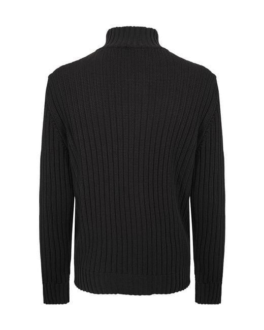 Boss Black Zip Knitted Top for men