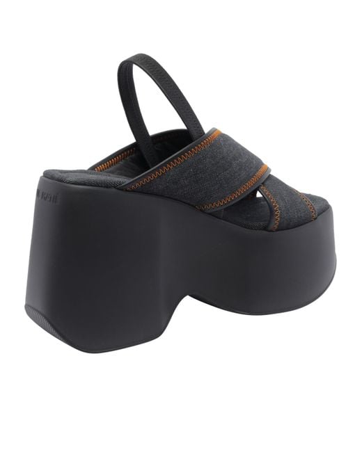 Vic Matié Blue Platform Sandals