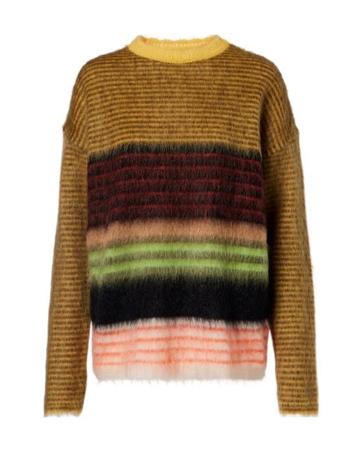 LaDoubleJ Green Berra Mohair-Blend Sweater