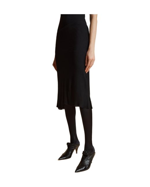 Khaite Black Leema Skirt