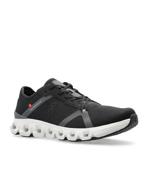 On Shoes Black Laced Sneakers for men
