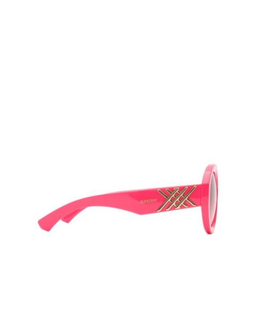 Burberry Pink Heritage Round Sunglasses