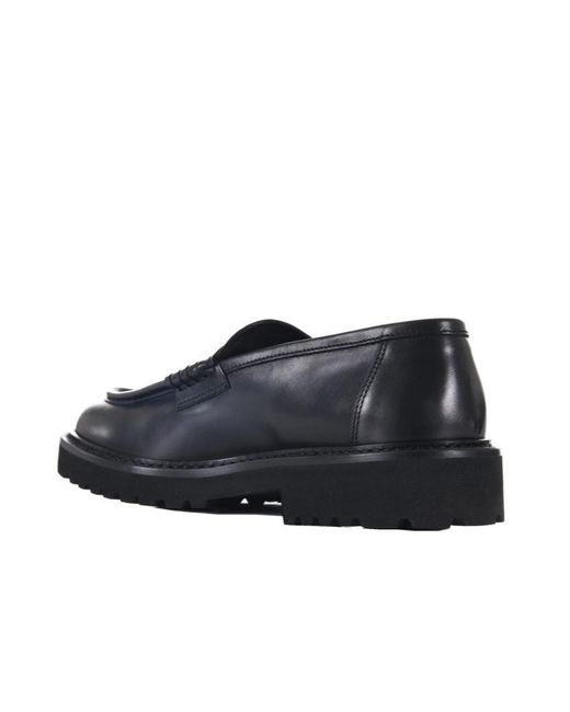 Doucal's Black Penny Slip-On Loafers for men