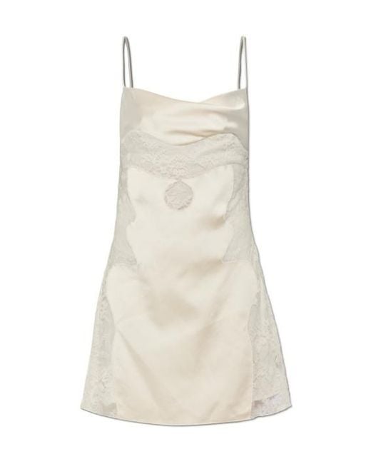 Off-White c/o Virgil Abloh Natural Lace Camisole Dress
