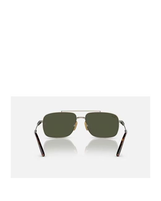 Ray-Ban Green Aviator-Frame Sunglasses for men