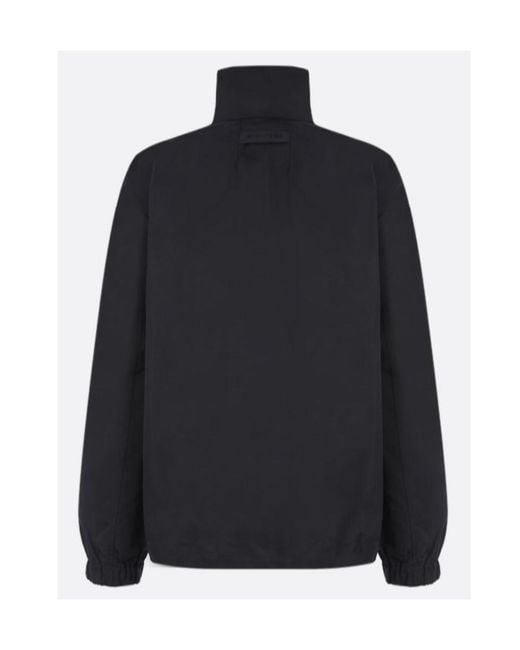 1017 ALYX 9SM Blue Logo Plaque High-Neck Windbreaker for men