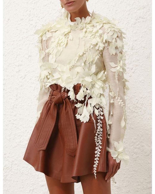 Zimmermann White Floral Top