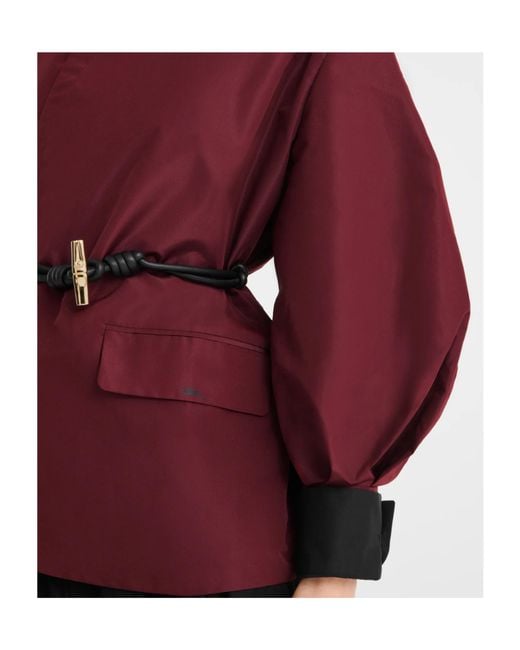 Longchamp Red Kimono Jacket