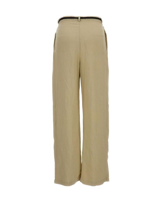 Barena Green Drawstring Pleated Trousers