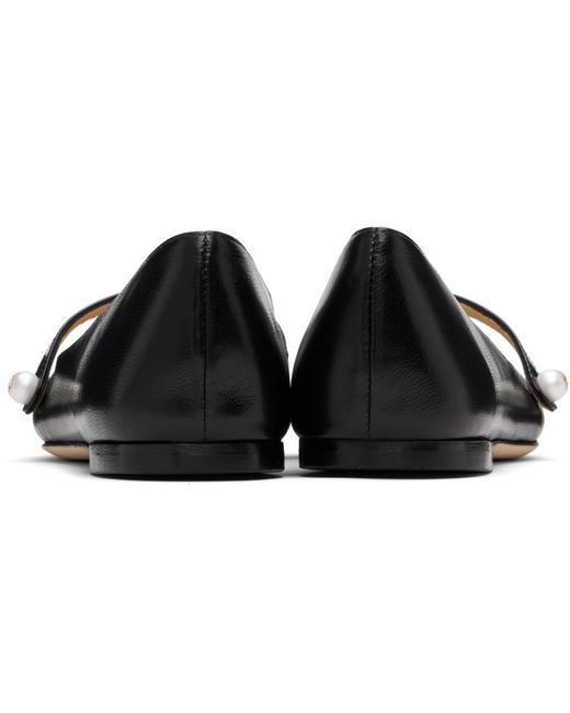 Jimmy Choo Black Elisa Ballet Flats
