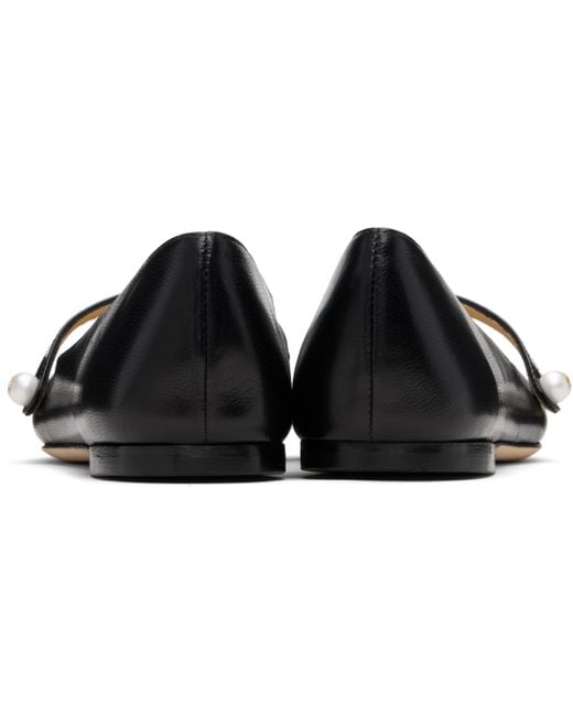 Jimmy Choo Black Elisa Ballet Flats