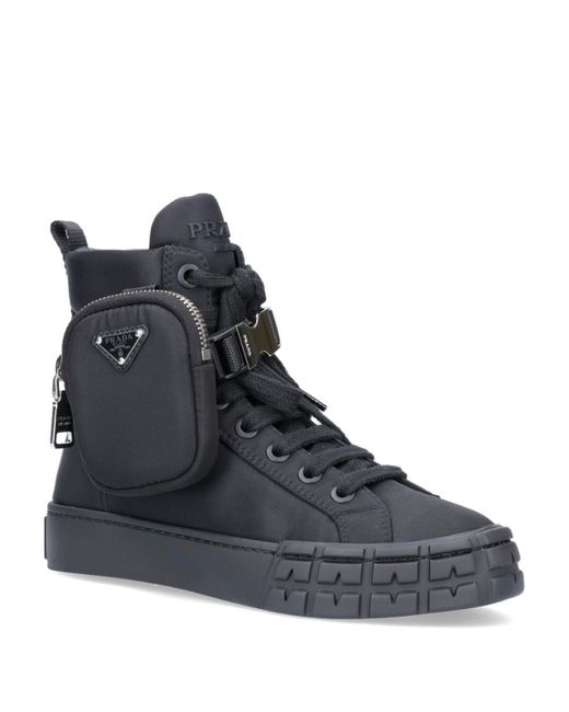 Prada Black Logo Short Boots