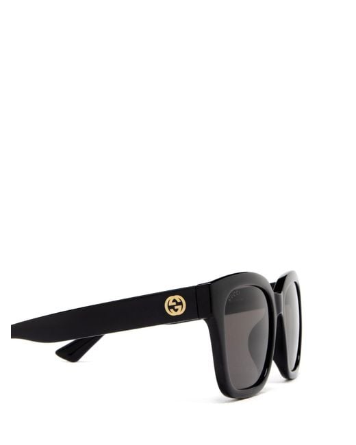 Gucci Black Eyewear Square Frame Sunglasses