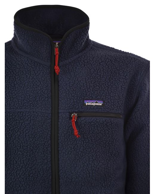 Patagonia Blue Zip-Up Fleece Jacket for men