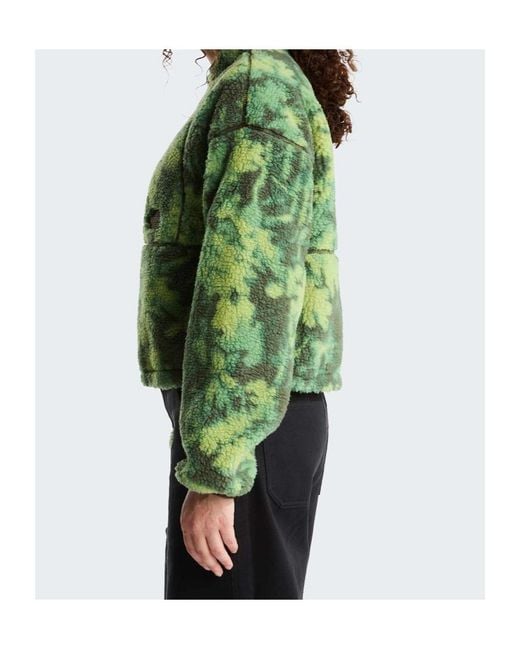 The North Face Green Extreme Pile 2 Printed Jacket W