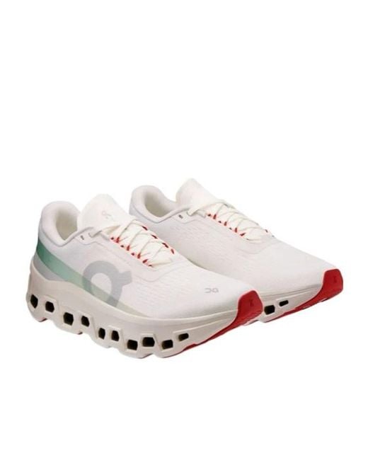 On Shoes Gray Cloudmonster 1 Lace-Up Sneakers for men