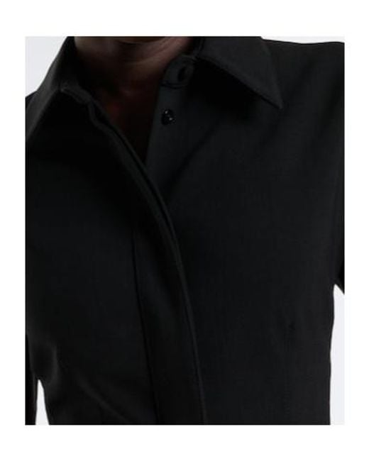 Mugler Black Wool-Blend Jacket