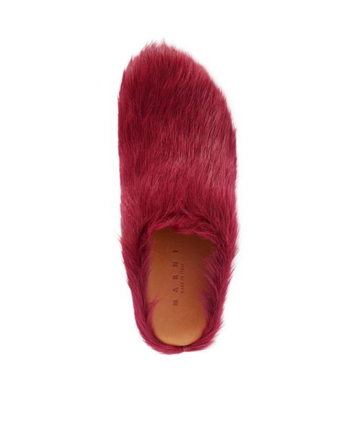 Marni Red Fussbett Mules