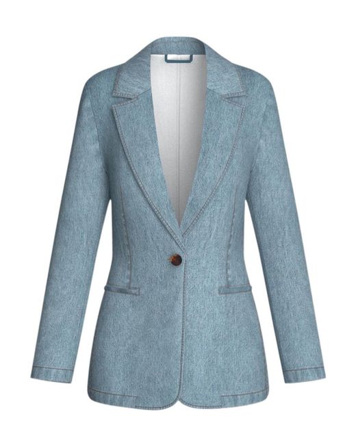 Marella Blue Denim Blazer
