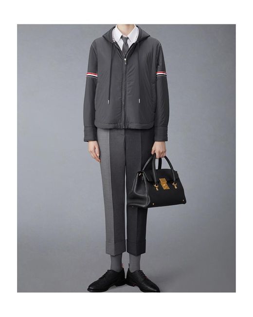 Thom Browne Gray Zip-Up Jacket
