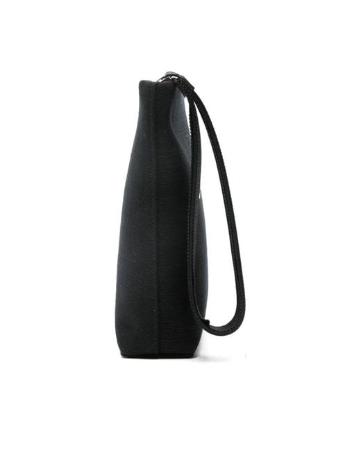 Givenchy Black Paris Signature Logo Zipped Pouc