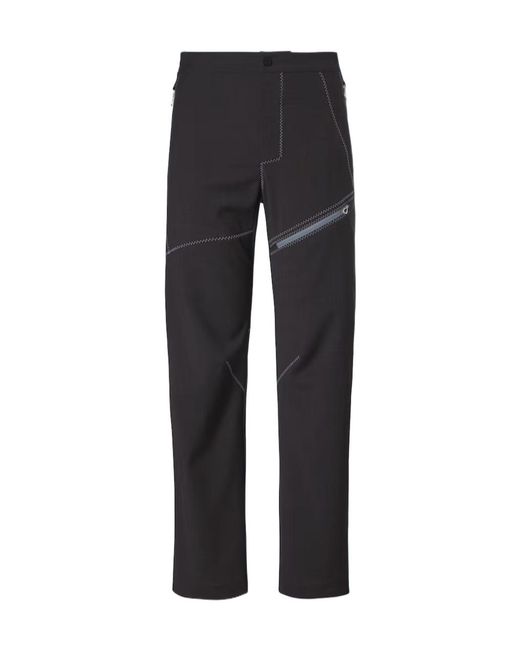 Kiko Kostadinov Black Fosco Virgin Wool Straight Pants for men