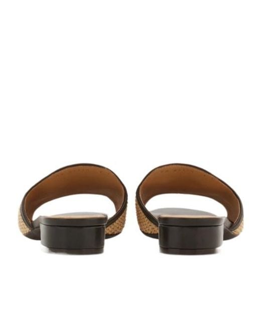 Ferragamo Metallic Gancini Ornament Low-Heel Slide