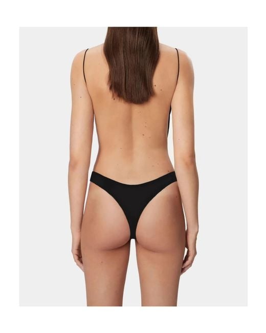 Amazuìn Blue Hollow One Piece Swimsuit