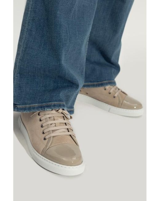 Lanvin Brown Dbb1 Low-Top Sneakers