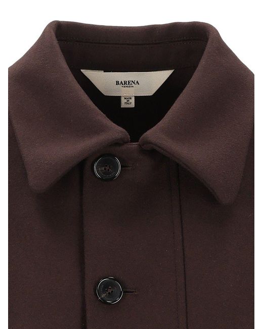 Barena Brown Aria Loose-Fit Jacket