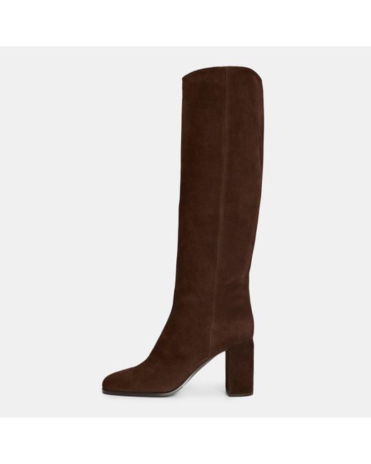 Prada Brown Classic Knee-High Boots