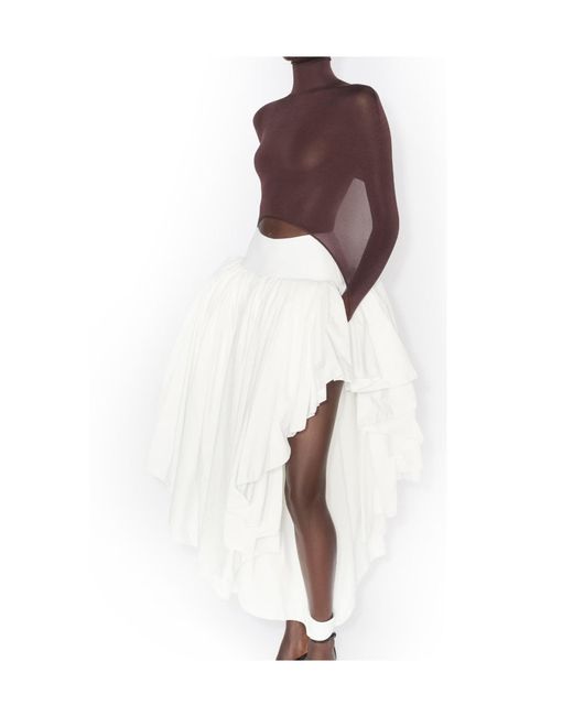 Alaïa Purple Alaïa Second-Skin Tension Top