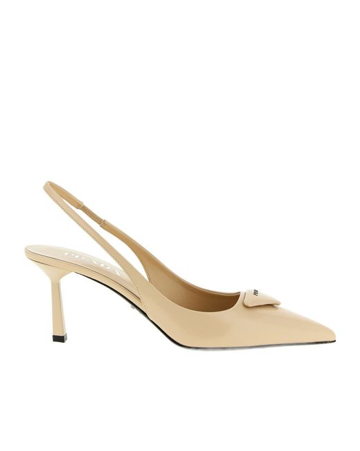Prada Metallic Open-Toe High-Heeled Sandals