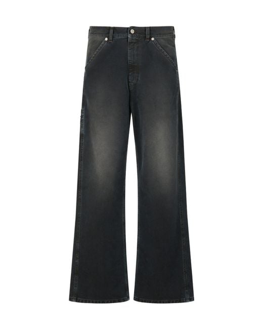 Marni Gray Flag Patch Trousers for men