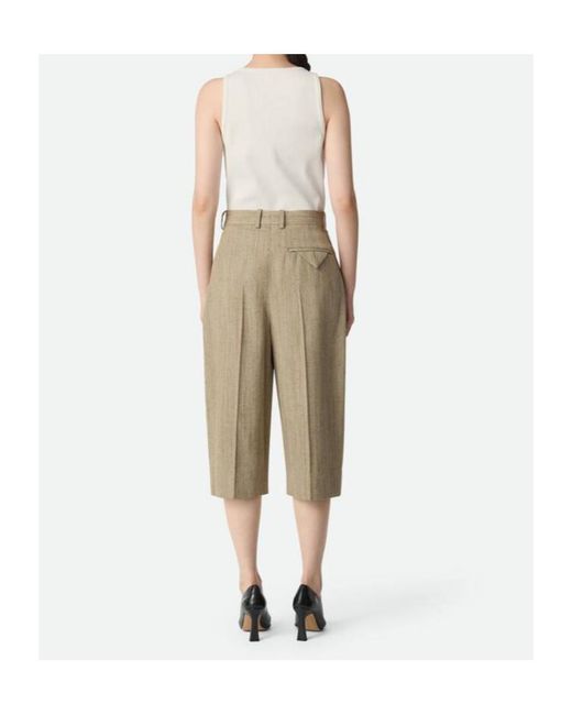 Bottega Veneta Natural Viscose Silk Culotte