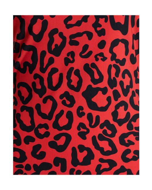Dolce & Gabbana Red Leopard-Print Jumpsuit