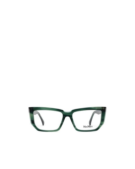 Max Mara White Cat-Eye Glasses for men