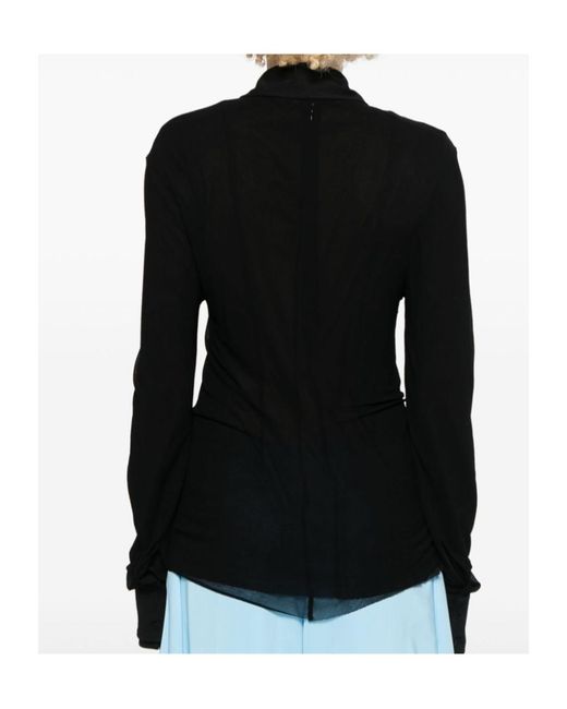 Jil Sander Black Crepe Shirt