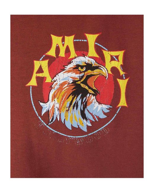 Amiri Red Crew-Neck T-Shirt for men