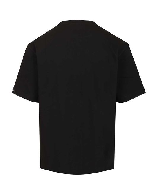 Acne Black Logo Patch T-Shirt for men
