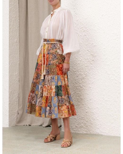 Zimmermann White Junie Billow Shirt