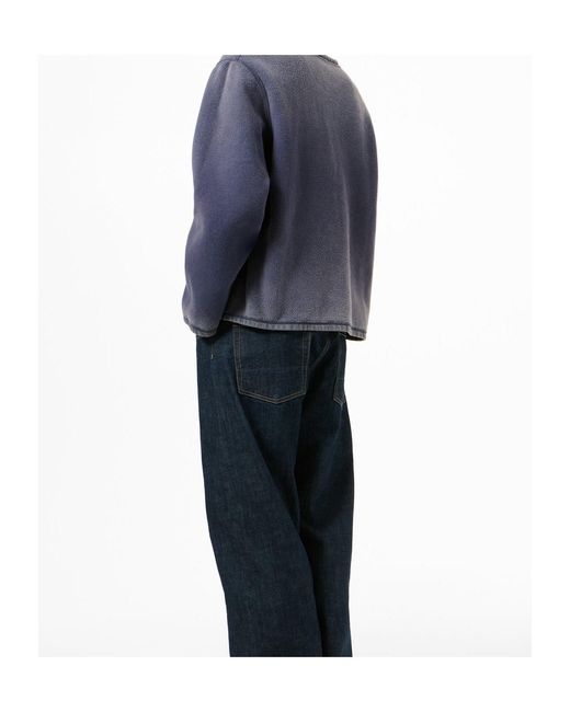 Our Legacy Blue Double Lock U-Neck Long-Sleeve T-Shirt for men