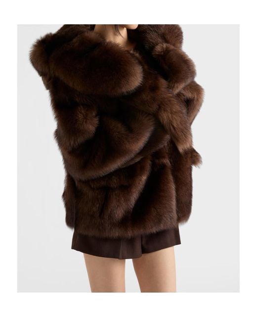 Prada Brown Long-Sleeved Coat