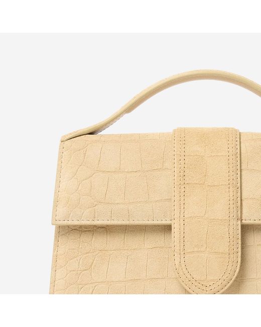 Jacquemus Natural Le Bambino Large Top Handle Bag