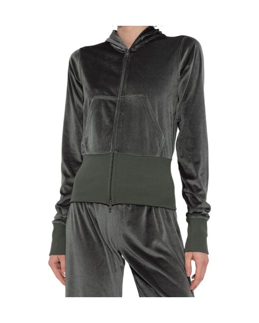 Balenciaga Black Velvet Sweatshirt