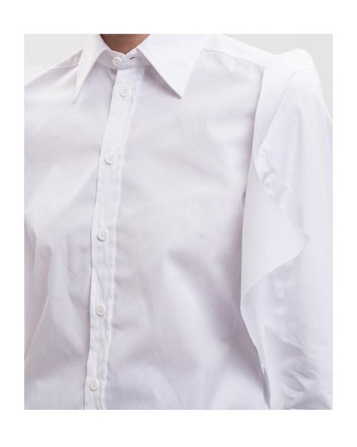 Vetements Blue Long-Sleeve Shirt With A Stand-Up Collar